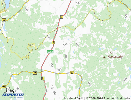 Kaart MICHELIN Ruuna - ViaMichelin