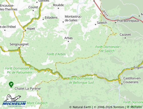 Mappa MICHELIN Herran - ViaMichelin