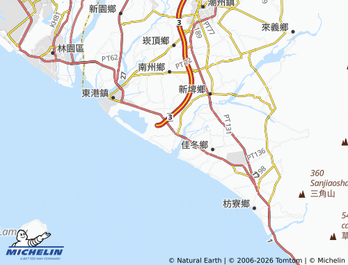 MICHELIN Linbian Township map - ViaMichelin