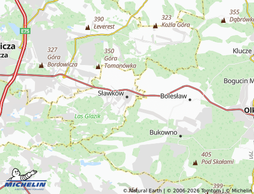 MICHELIN-Landkarte Sławków - ViaMichelin
