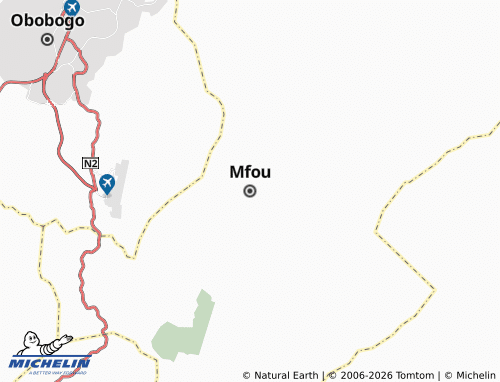 Carte MICHELIN Mfou - ViaMichelin