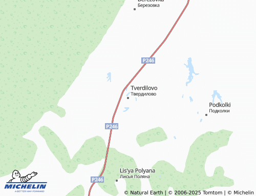 MICHELIN Tverdilovo map - ViaMichelin
