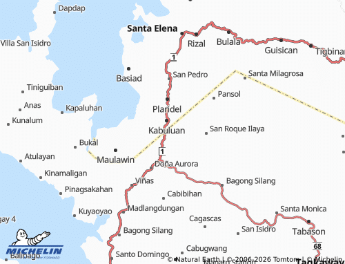 MICHELIN San Roque Ibaba map - ViaMichelin