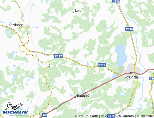 Mapa MICHELIN Sieksāte - ViaMichelin