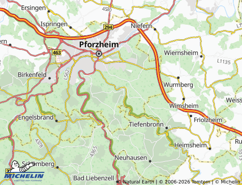 Mapa MICHELIN Würm - ViaMichelin