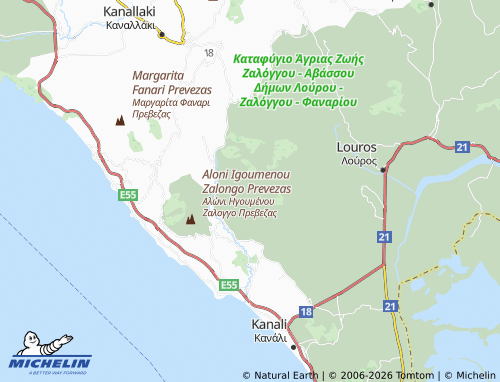 Mappa MICHELIN Kryopigi - ViaMichelin