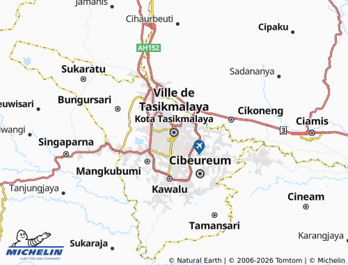 Mapa MICHELIN Cidade de Tasikmalaya - ViaMichelin