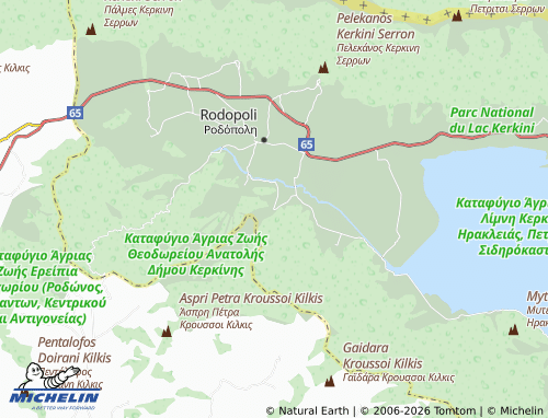 MICHELIN Odigitria map - ViaMichelin