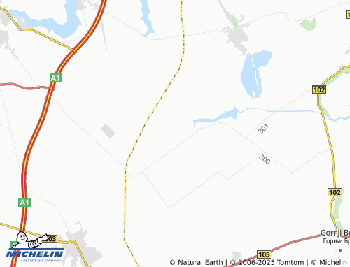 MICHELIN Novo Selo map - ViaMichelin