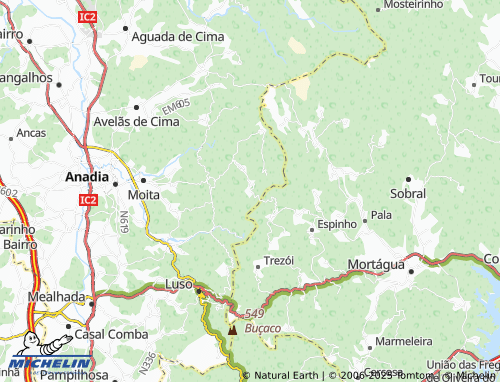 MICHELIN Escoural map - ViaMichelin
