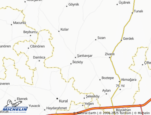 MICHELIN-Landkarte Şanlıavşar - ViaMichelin