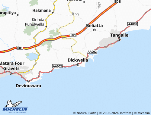 Mappa MICHELIN Walasgala West - ViaMichelin