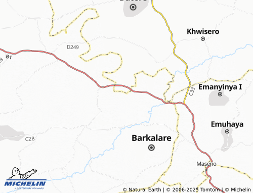 MICHELIN Nyamwara map - ViaMichelin