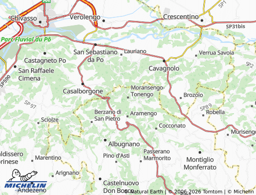 Mapa MICHELIN Moransengo-Tonengo - ViaMichelin