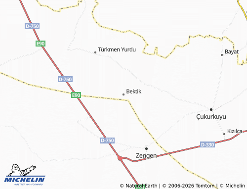MICHELIN Bektik map - ViaMichelin