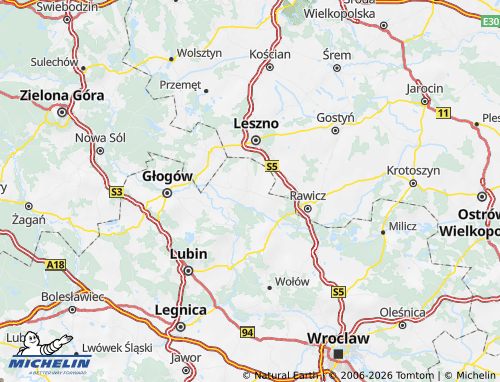 Mappa MICHELIN Górowski - ViaMichelin