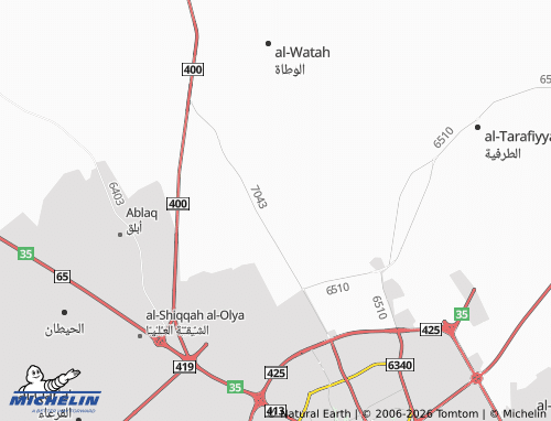 MICHELIN-Landkarte Jubarah - ViaMichelin