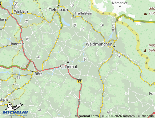 Mapa MICHELIN Thurau - ViaMichelin
