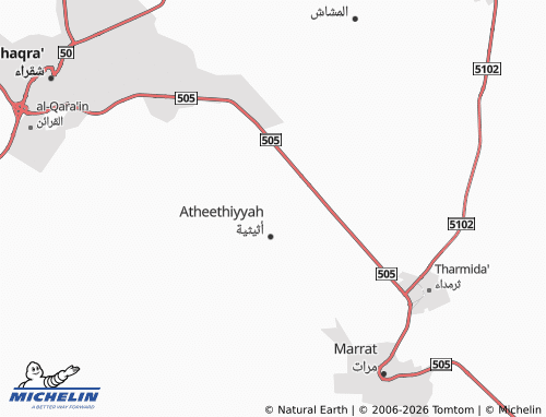 Carte MICHELIN al-Dar al-Bayda' - ViaMichelin