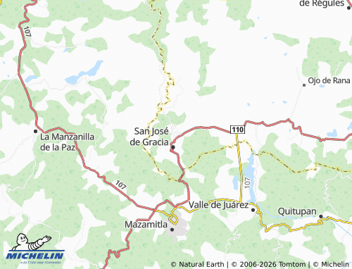 Mapa MICHELIN Los Tepames - ViaMichelin