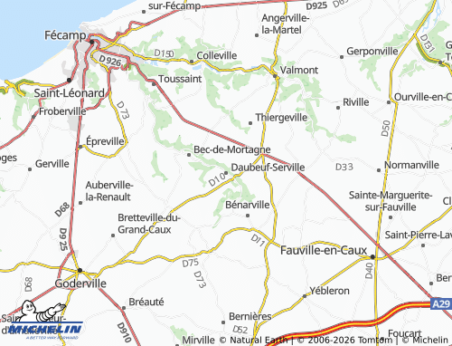 Mapa MICHELIN Daubeuf-Serville - ViaMichelin