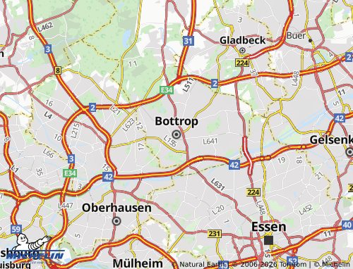 MICHELIN Bottrop map - ViaMichelin
