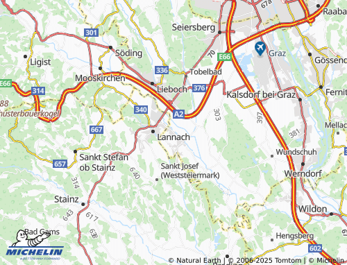 MICHELIN Weinzettl map - ViaMichelin