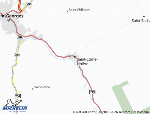 MICHELIN Saint-Côme-Linière map - ViaMichelin