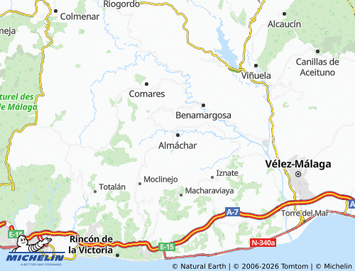 Mapa MICHELIN Almáchar - ViaMichelin