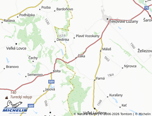 Mappa MICHELIN Čaka - ViaMichelin