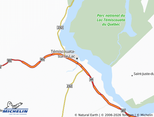 MICHELIN-Landkarte Témiscouata-sur-le-Lac - ViaMichelin