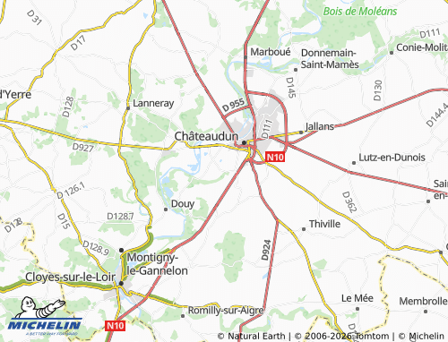 MICHELIN La Chapelle-du-Noyer map - ViaMichelin