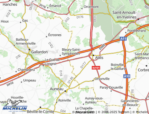 MICHELIN Gourville map - ViaMichelin