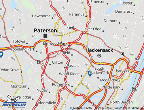 Mappa MICHELIN Garfield - ViaMichelin