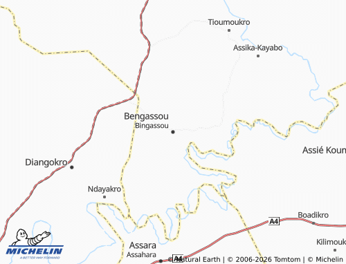 Mapa MICHELIN Bingassou - ViaMichelin