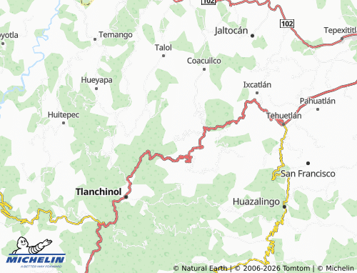 MICHELIN Zoquiapa map - ViaMichelin