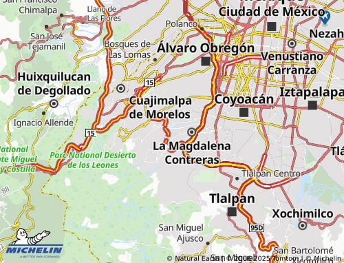 MICHELIN La Angostura map - ViaMichelin