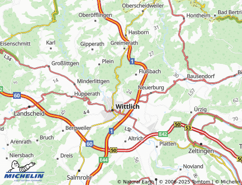 MICHELIN Lüxem map - ViaMichelin