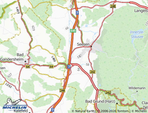 MICHELIN Engelade map - ViaMichelin