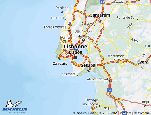 Carte MICHELIN Portugal Continental - ViaMichelin