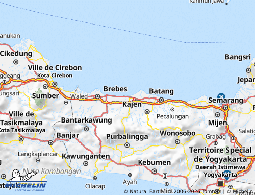 Carte MICHELIN Pemalang - ViaMichelin