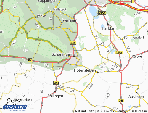 MICHELIN Schöningen map - ViaMichelin