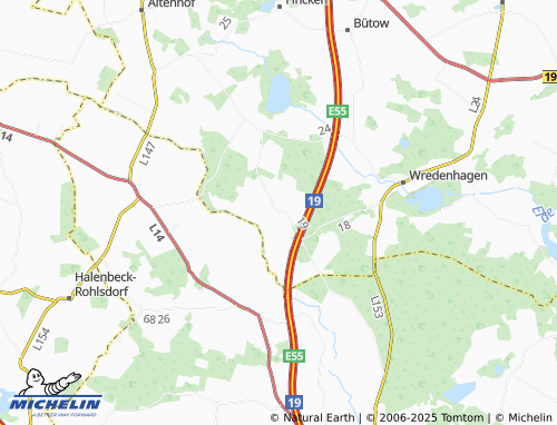 Mapa MICHELIN Grabow - ViaMichelin