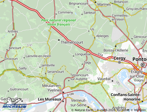 MICHELIN Longuesse map - ViaMichelin