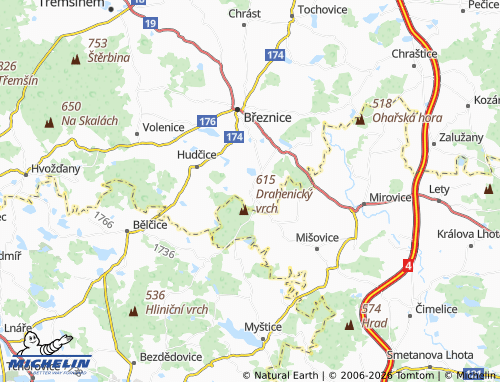 MICHELIN Drahenice map - ViaMichelin