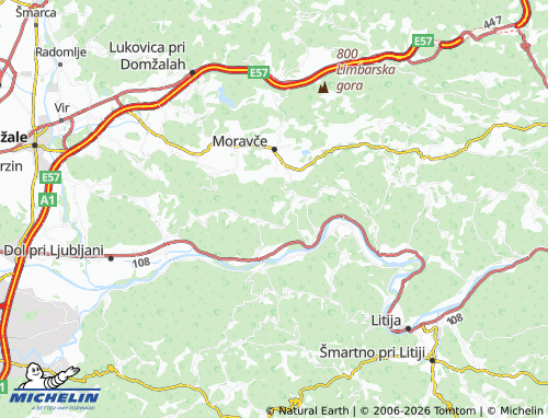 MICHELIN Katarija map - ViaMichelin