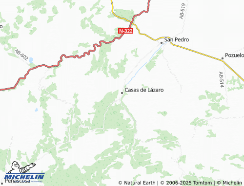 MICHELIN Casas de Lázaro map - ViaMichelin
