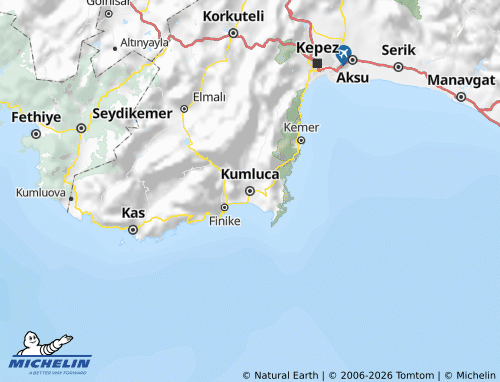Mappa MICHELIN Kumluca - ViaMichelin