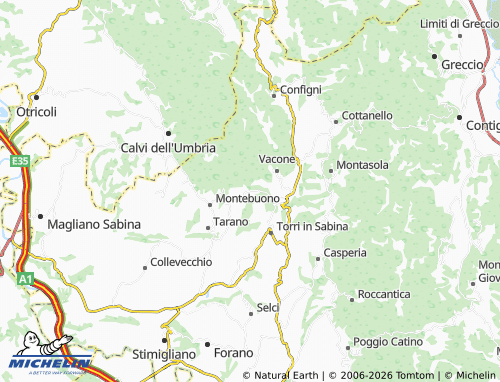 Mapa MICHELIN Rocchette - ViaMichelin