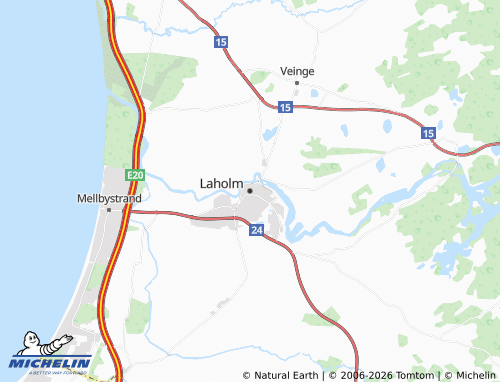 MICHELIN-Landkarte Laholm - ViaMichelin